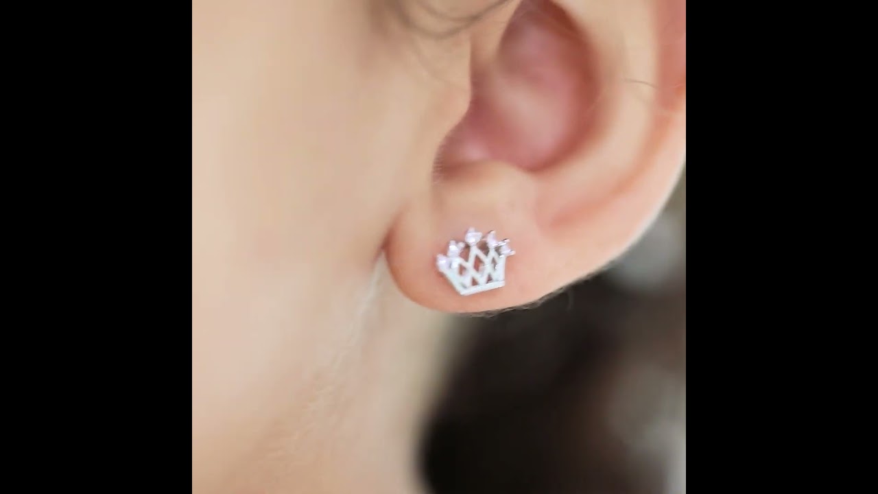 Sidabriniai auskarai vaikams / Silver earrings for kids (00223/0033/00374)