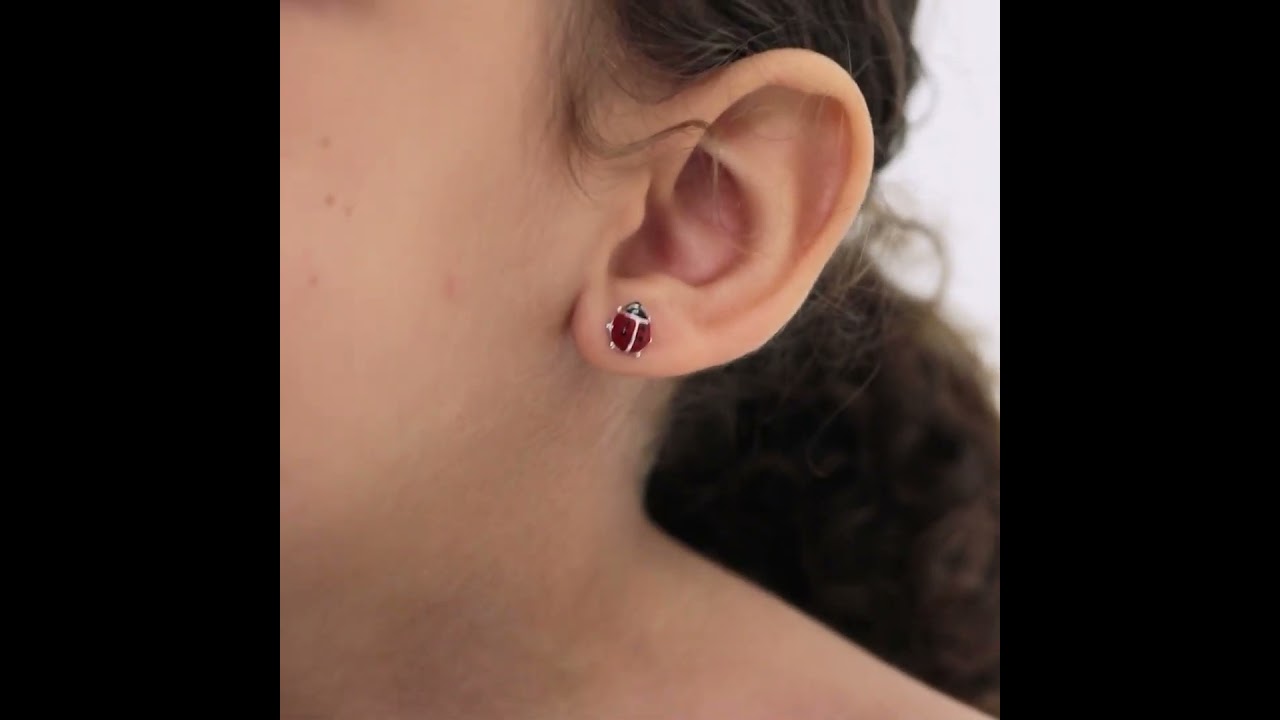 Sidabriniai auskarai vaikams / Silver earrings for kids (00348)