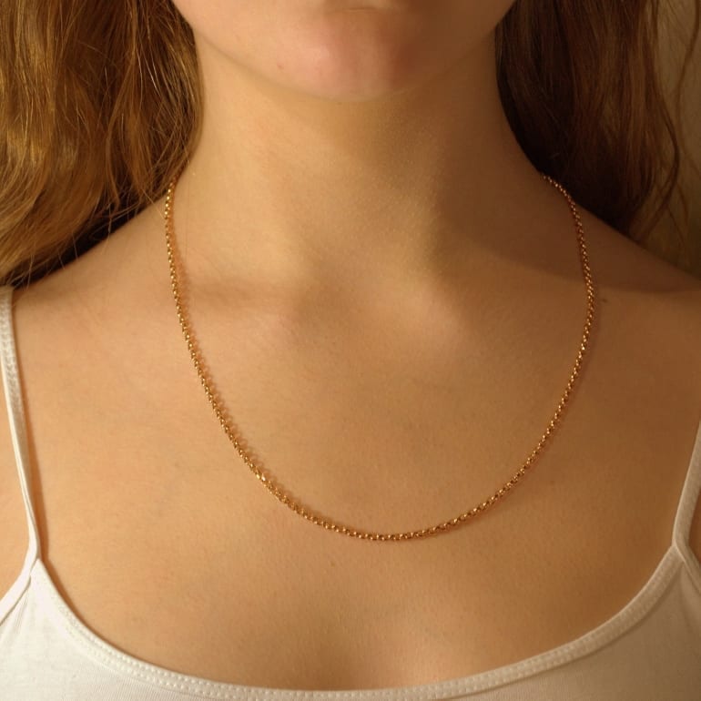 14ct Rose Gold Chain - Cable