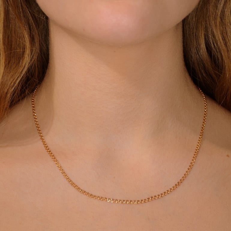 14ct Rose Gold Chain - Love
