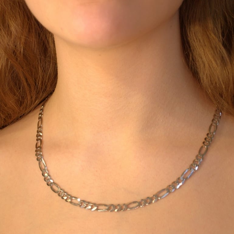 Sterling Silver Chain - Figaro