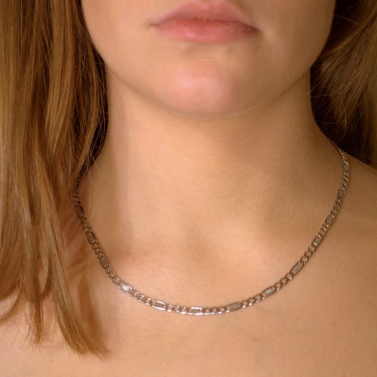Sterling Silver Chain - Figaro