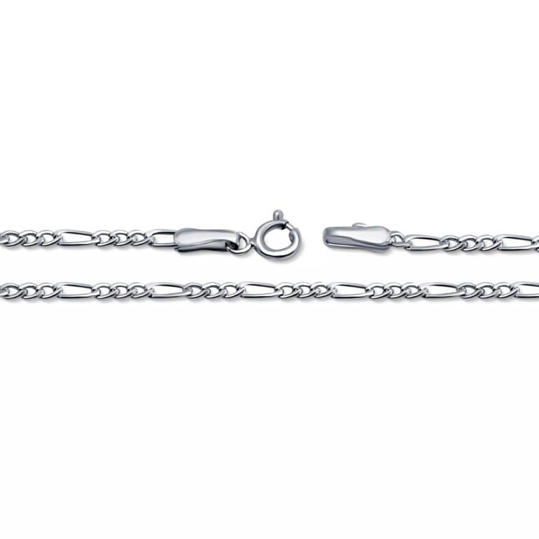 sterling silver chain - figaro