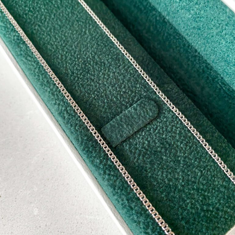 sterling silver chain - curb