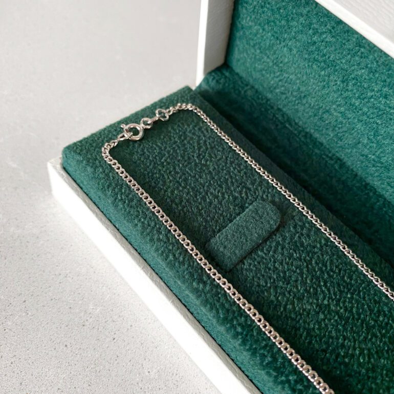 sterling silver chain - curb