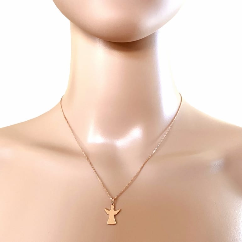14ct Rose Gold Necklace - Angel