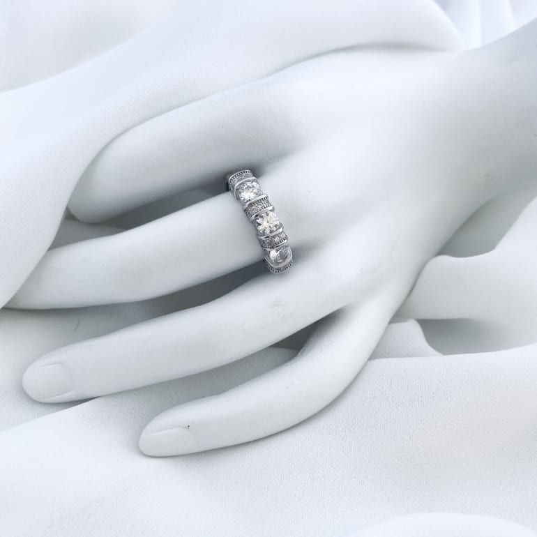 Sidabrinis žiedas su cirkoniu