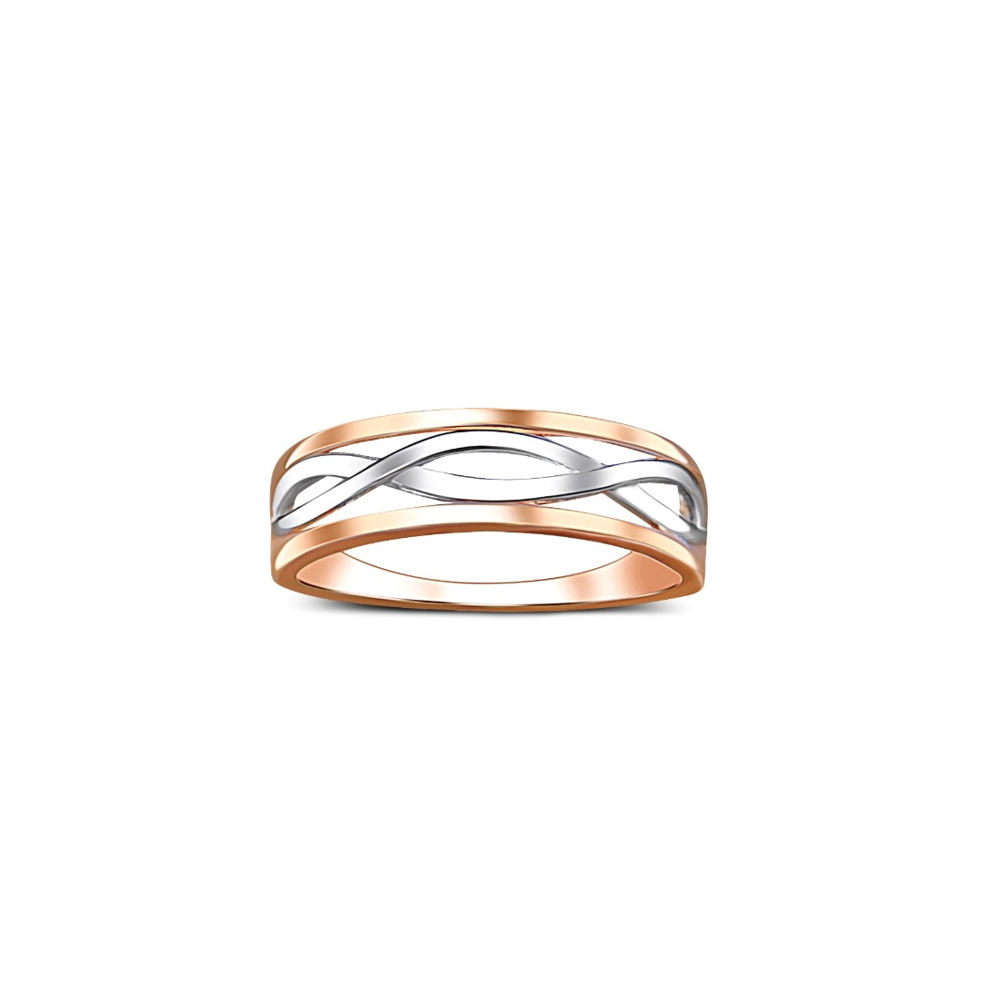 14ct Rose And White Gold Ring