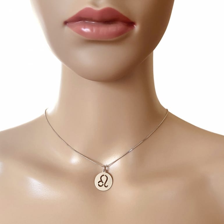 Sterling Silver Pendant - Zodiac Sign Leo