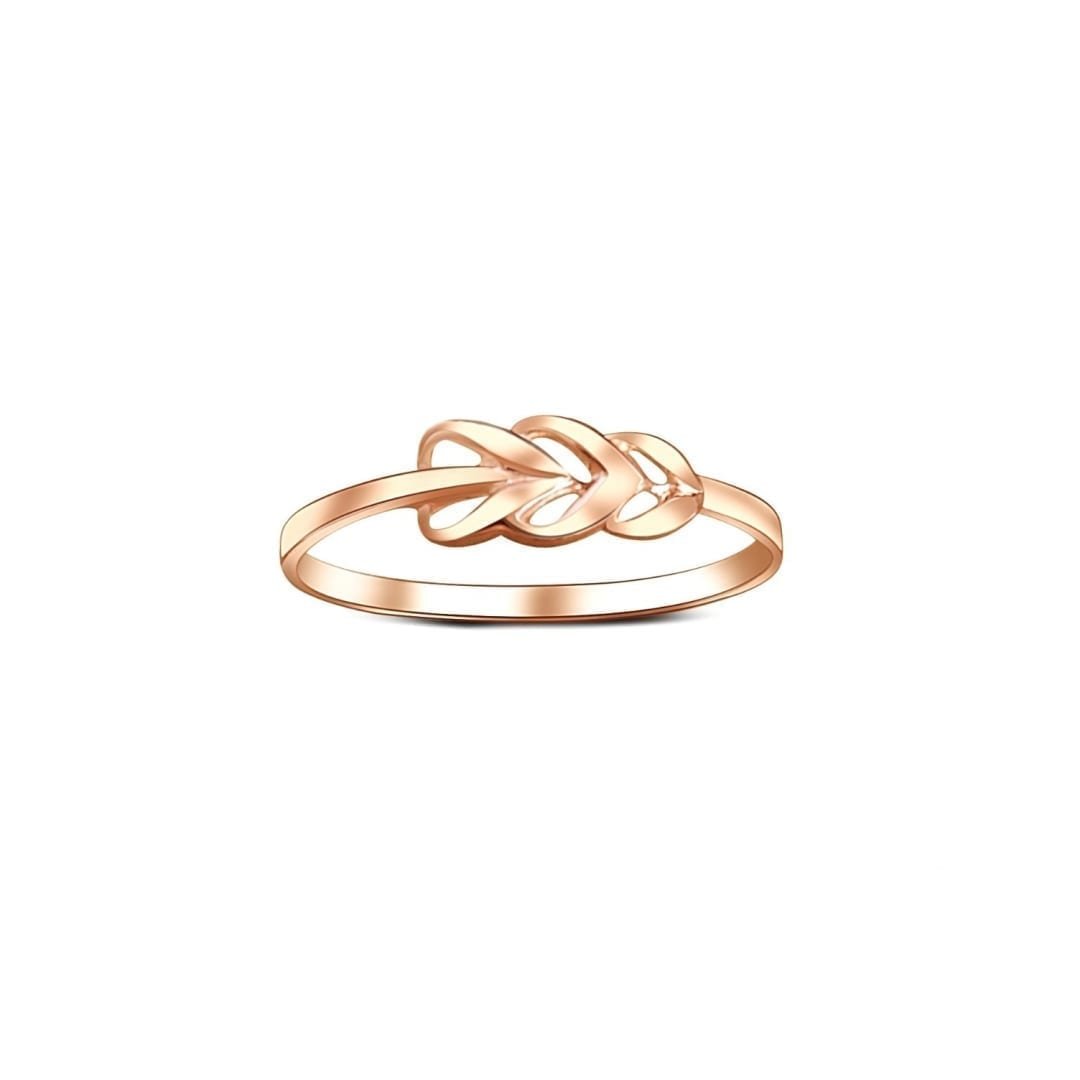 Dainty rose gold ring without stones