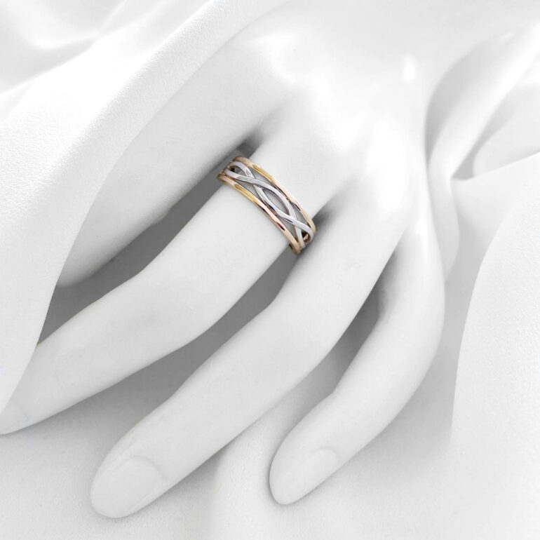 14ct Rose And White Gold Ring