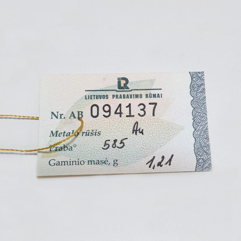 14ct Rose Gold Ring With Diamond