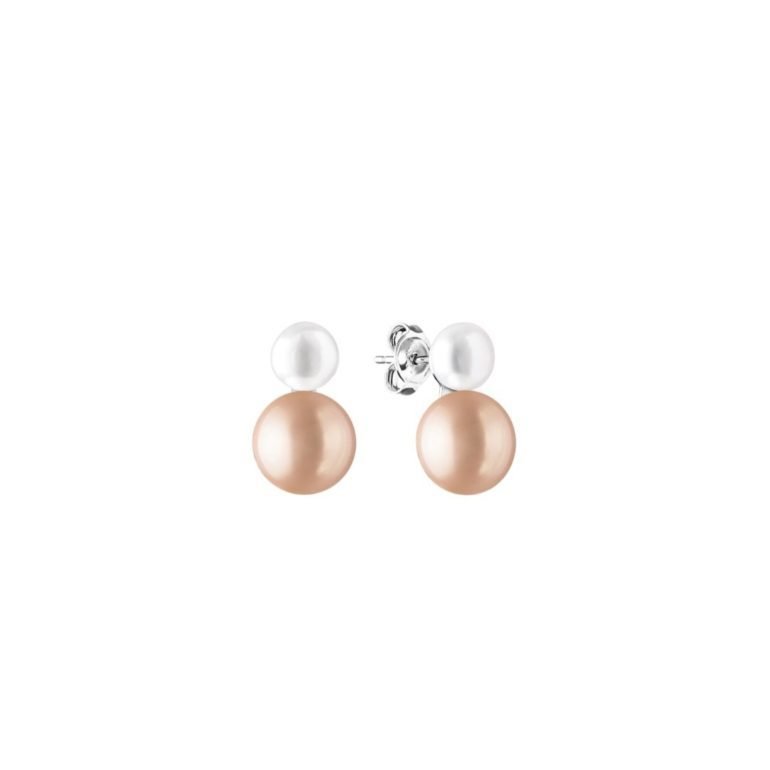 sterling silver earrings with cultivated pearls