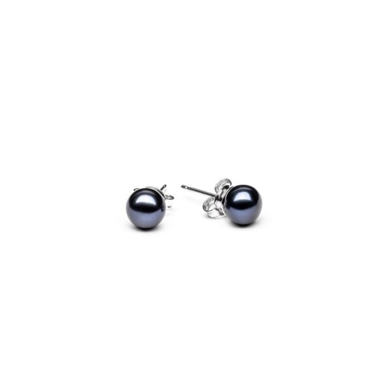sterling silver earrings with cultivated pearl