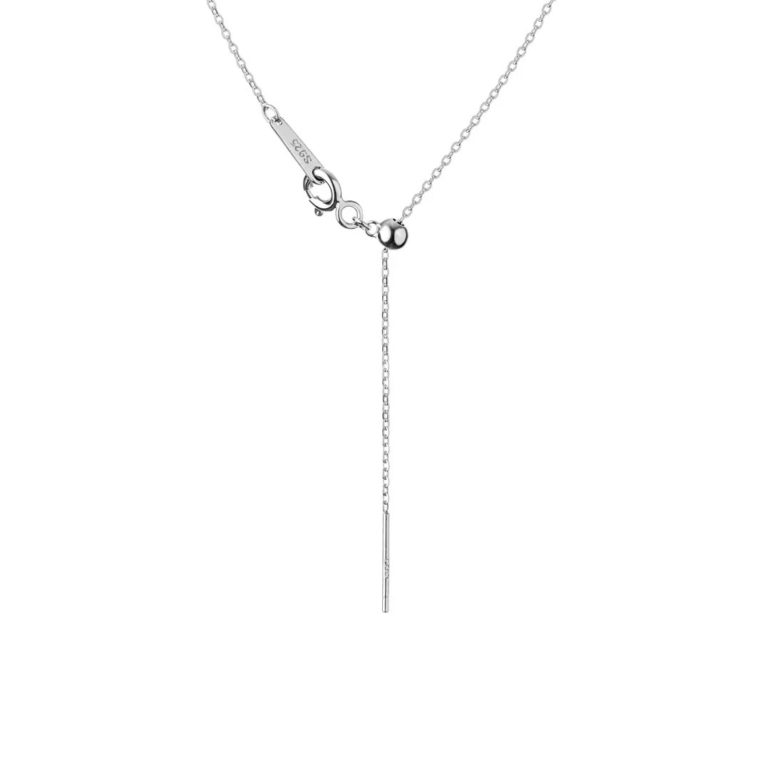 Sterling silver necklace with cultivated pearl