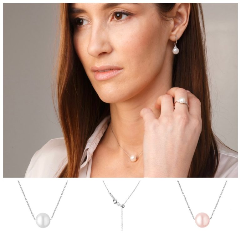 Sterling Silver Necklace With Cultivated Pearl