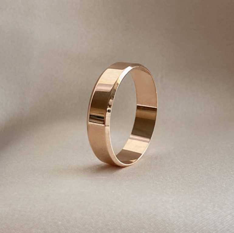 14ct rose gold wedding ring