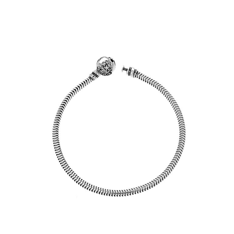 sterling silver bracelet with cubic zirconia