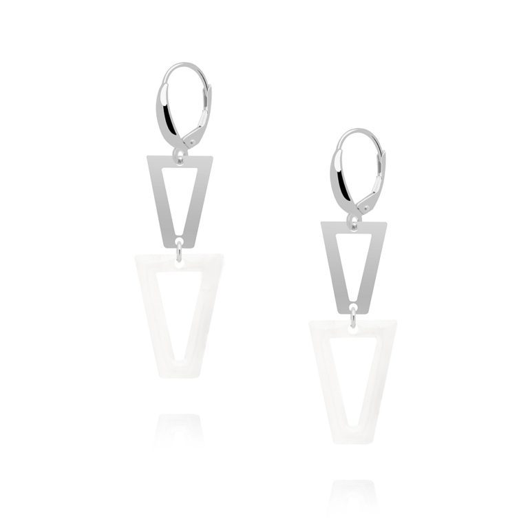 sterling silver earrings with enamel