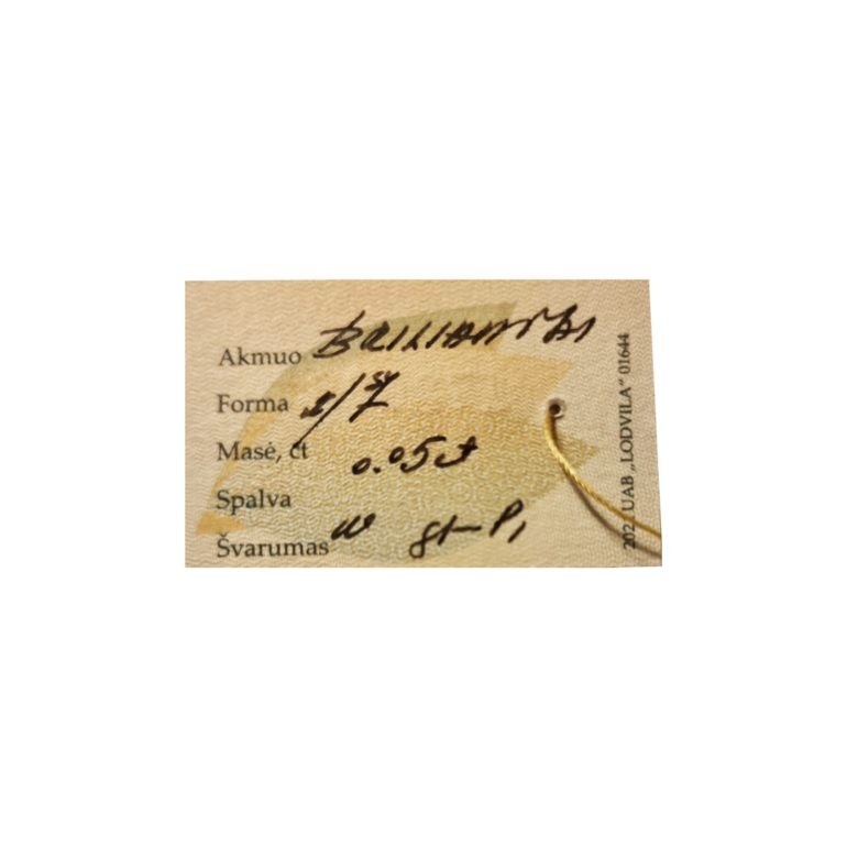 diamonds certificate