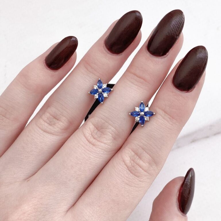 Sterling Silver Earrings With Cubic Zirconia