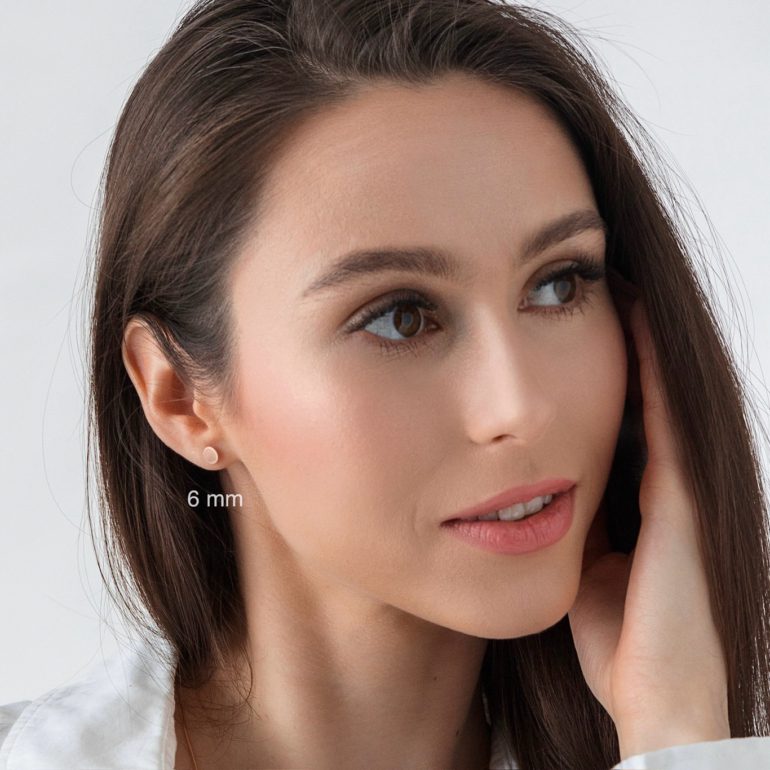 14ct Rose Gold Minimalist Earrings