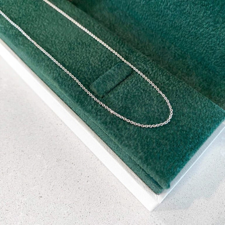 sterling silver chain - cable