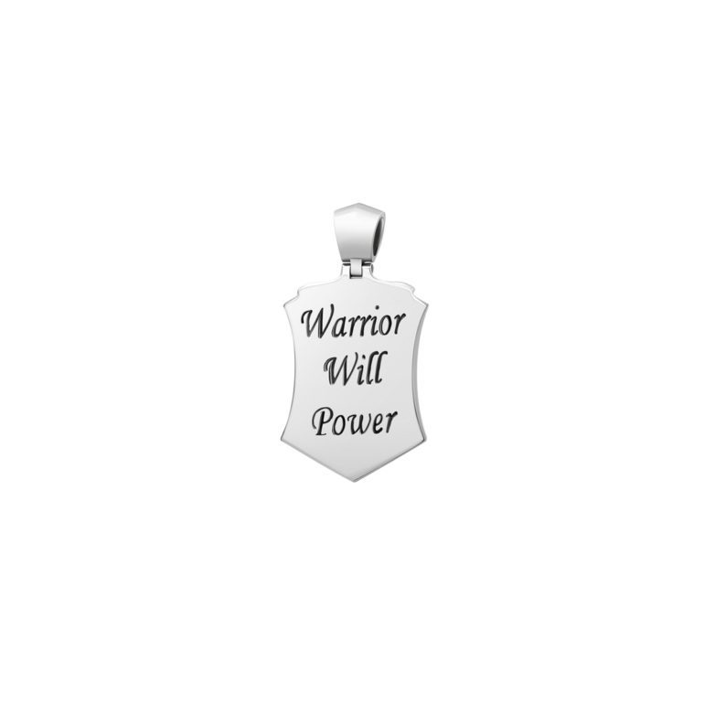 sterling silver pendant warrior