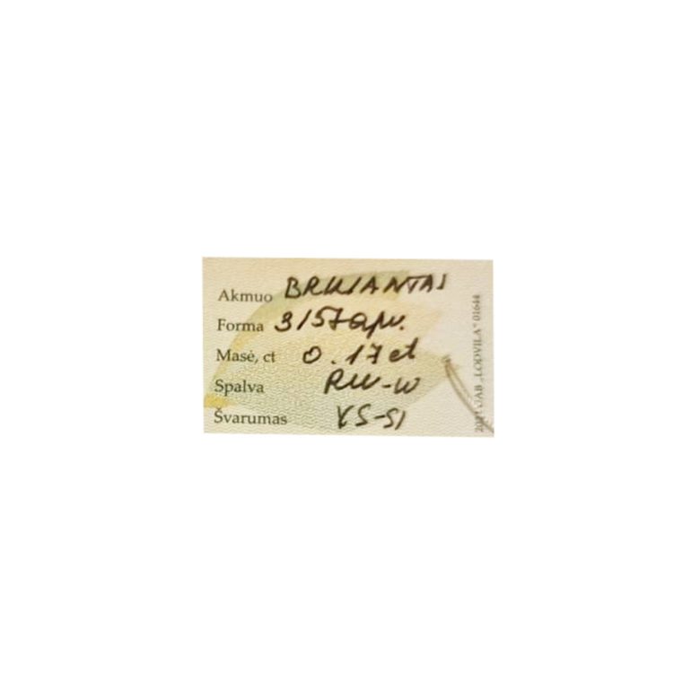 Auksinis Žiedas Su Deimantais