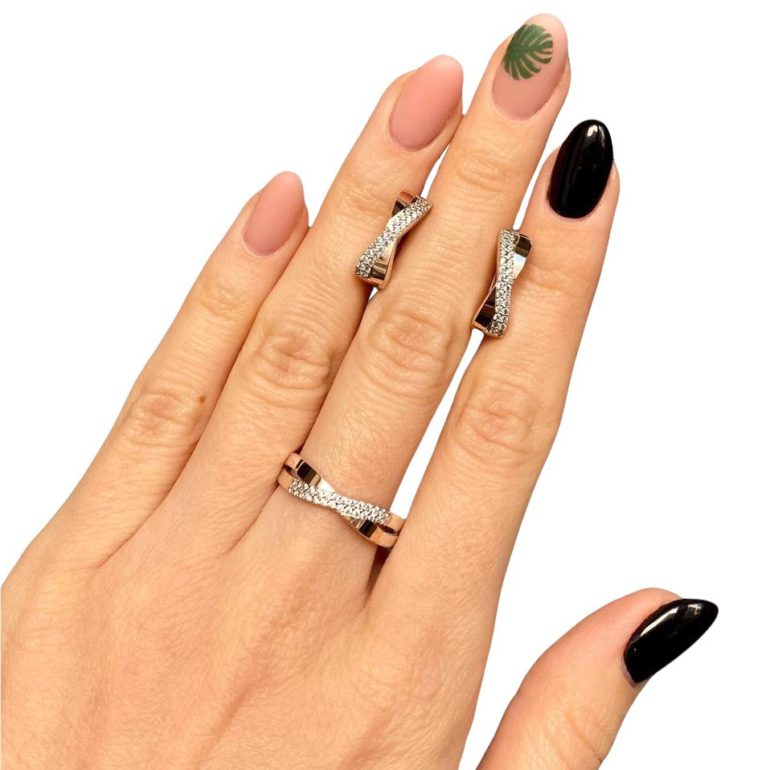 Gold Plated Sterling Silver Ring With Cubic Zirconia