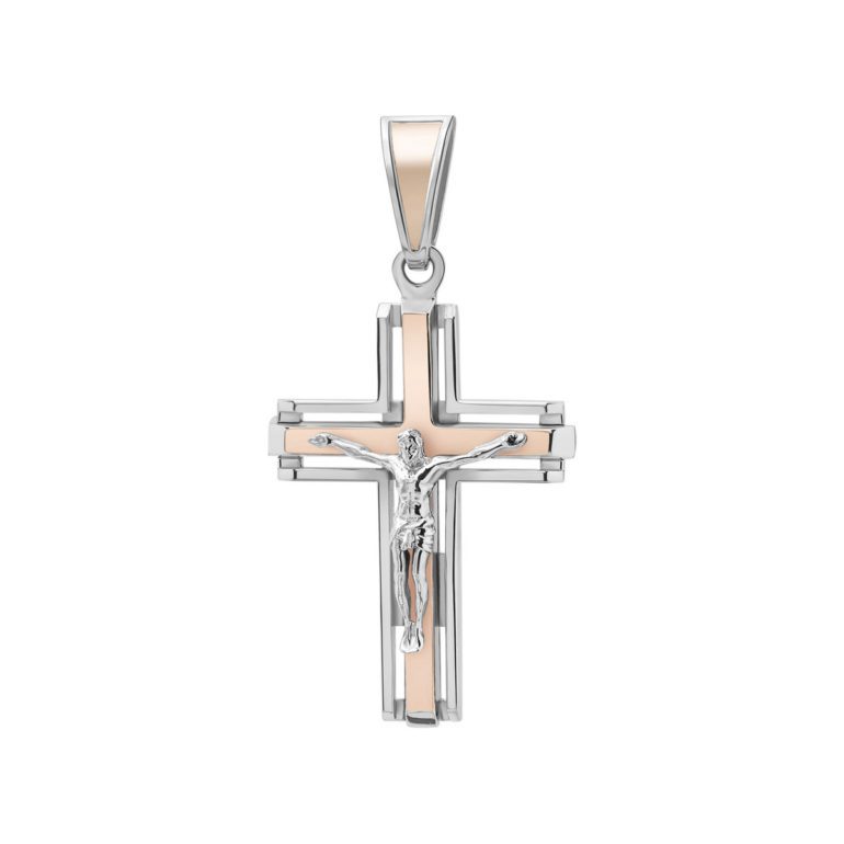 Gold Plated Sterling Silver Pendant - Cross