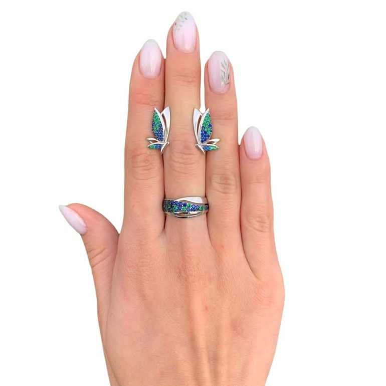 Sidabrinis Žiedas Su Cirkoniais