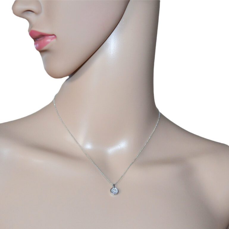 White Gold Pendant With Diamonds
