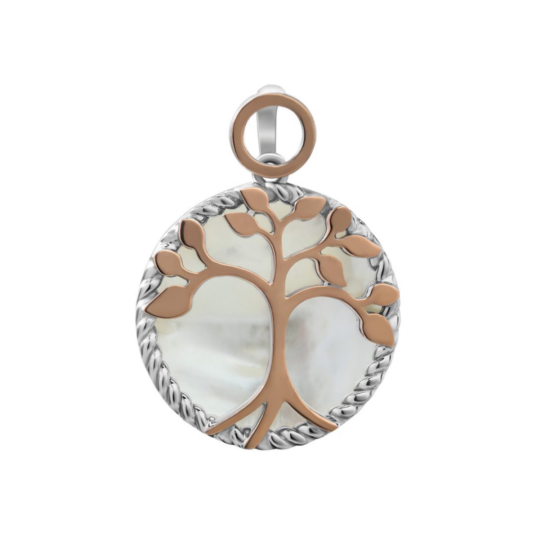 gold plated sterling silver pendant - tree of life