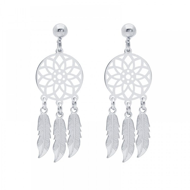 sterling silver earrings dreamcatcher