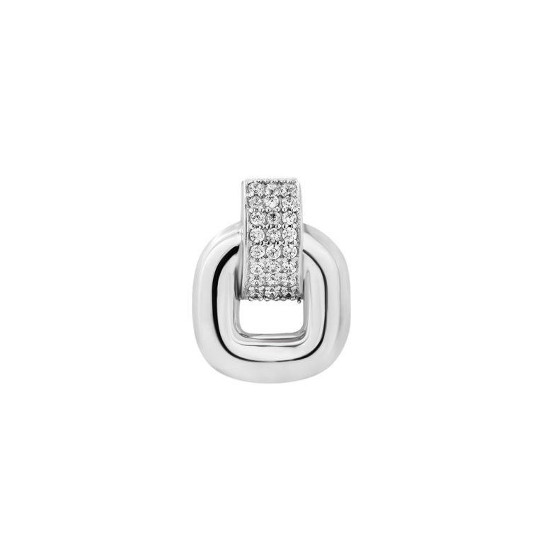sterling silver pendant with cubic zirconia