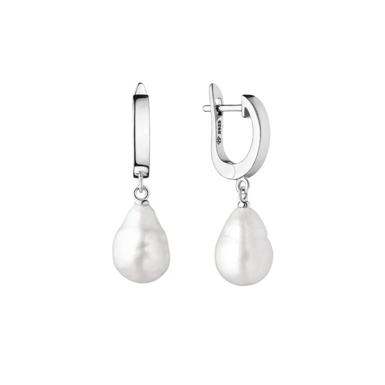 sterling silver Kasumi like pearl earrings