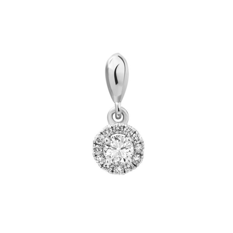 sterling silver pendant with cubic zirconia