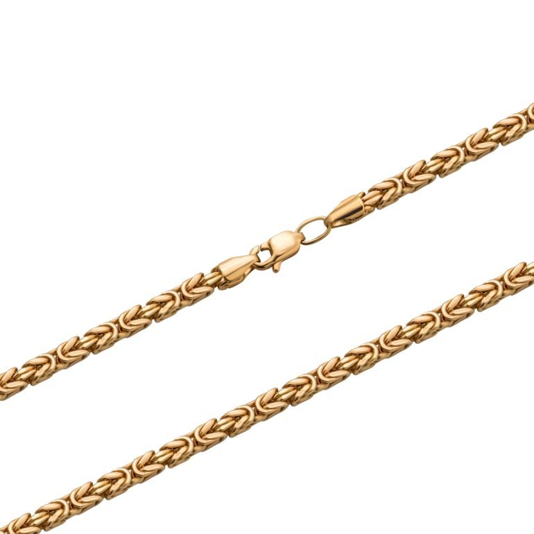 14ct rose gold chain "Python"