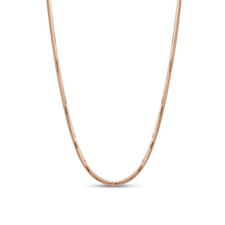 14ct rose gold chain snake