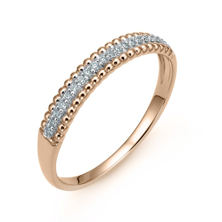 auksinis žiedas su deimantais