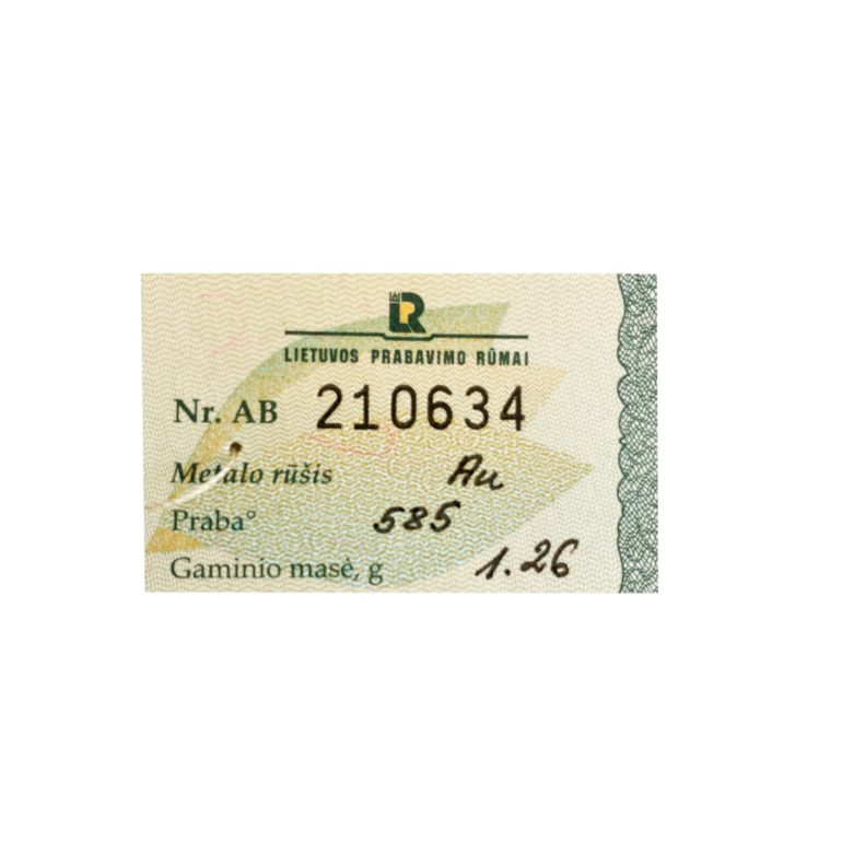 Raudono Aukso Žiedas Su Deimantu