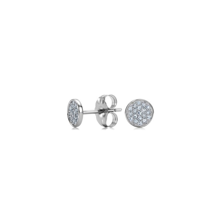white gold stud earrings with diamonds
