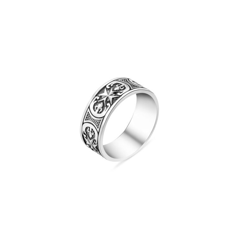 sterling silver engraved ring
