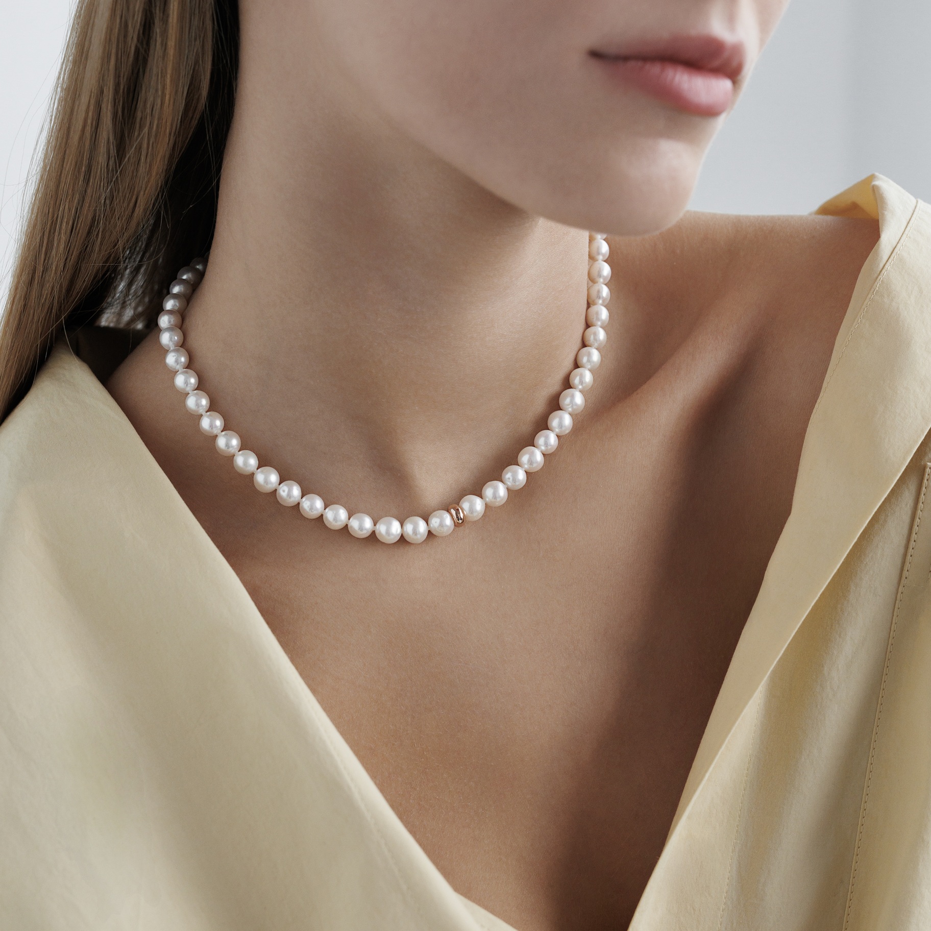 Sidabrinis Vėrinys Su Kultivuotais Perlais