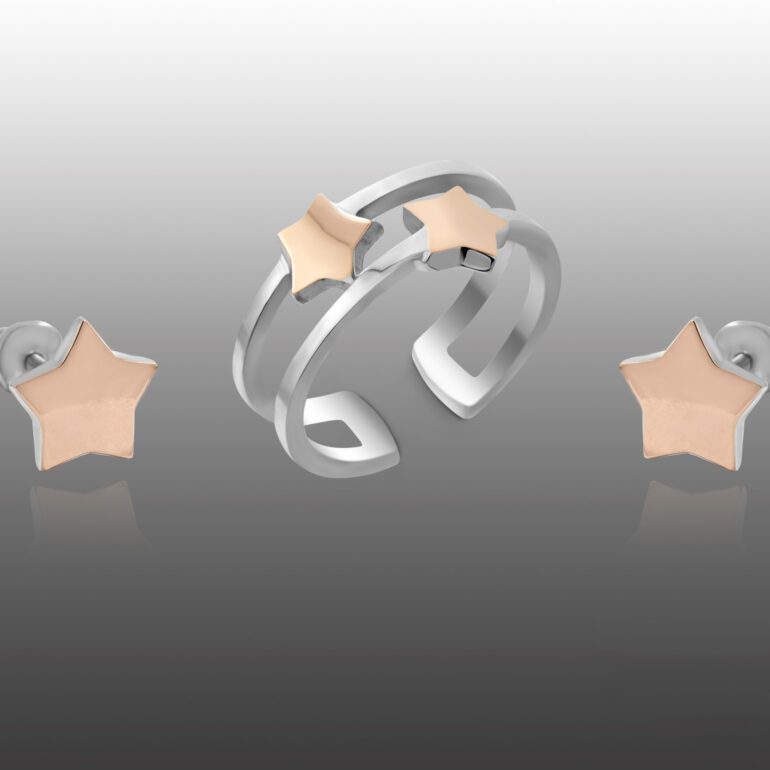 Gold Plated Sterling Silver Open Ring