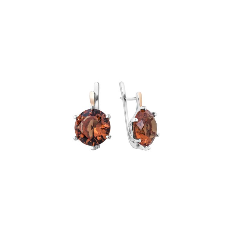 gold plated sterling silver earrings with zultanite