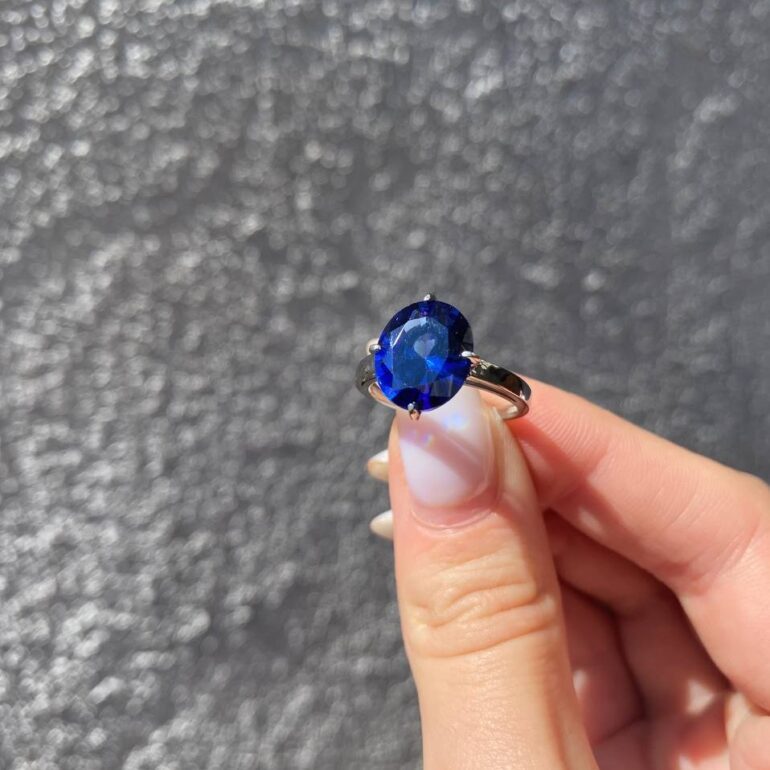 Sterling Silver Ring With Alpanite