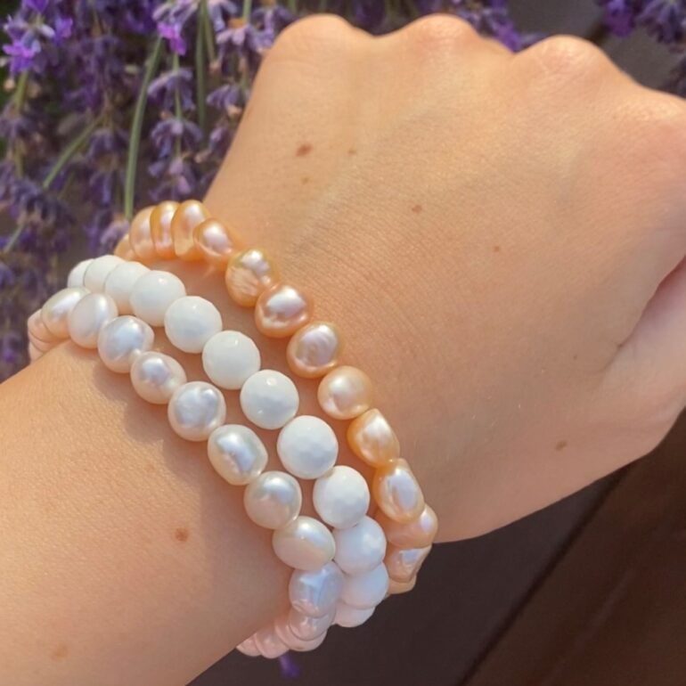 pearl bracelet set