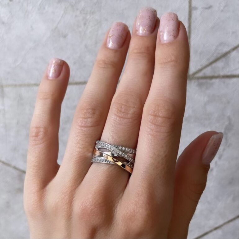 gold plated sterling silver ring